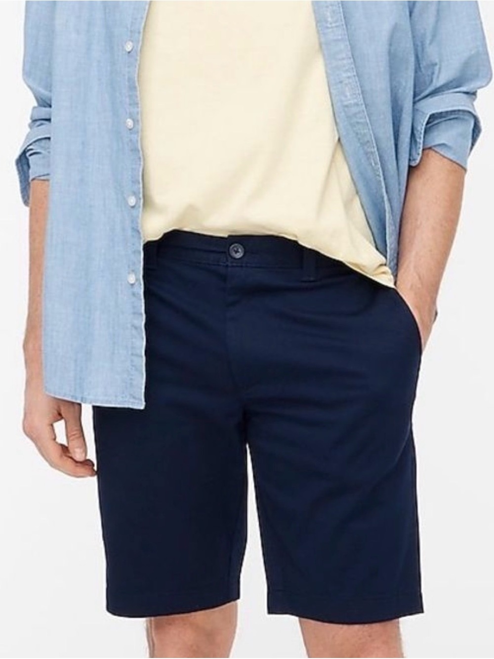 Men’s J.Crew Flex Chino Shorts Navy, NWT, 36”
